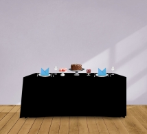 180 cm Convertible/Adjustable Table Covers - Black