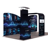 6m Inline Exhibition Stand – Modular Kit with Media Display