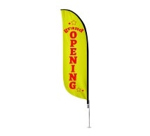 Pre-Printed Grand Opening Feather Flag