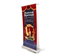 Deluxe Wide Base Double Screen Roll-Up Banner Stands