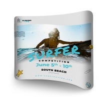 Curve Fabric Exhibition Stands