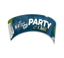 Exhibit Backdrop 3m - Semi Circle