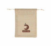 Jute Drawstring Bags - Printed