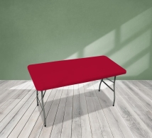 120 cm Rectangle Table Toppers - Red
