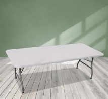 250 cm Rectangle Table Toppers - White