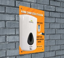 Touch-Free Dispenser Wall-Mounted Sign