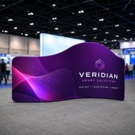 Wave Stretch Fabric Display Stand
