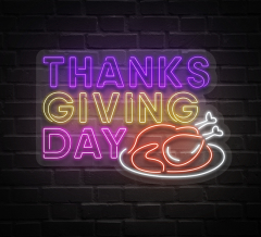 Thanks Giving Day Neon Sign