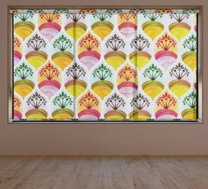Custom Graphic Roller Shades - Mesh
