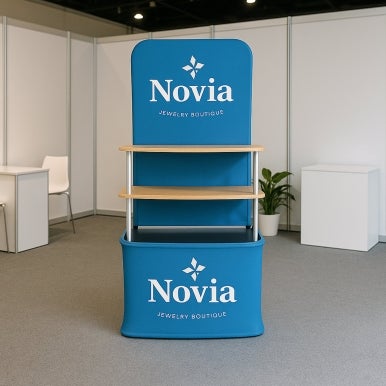 Fabric Backwall Display Rack