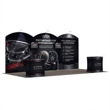 6m Exhibition Stand - Display Stand with Counters & Branding