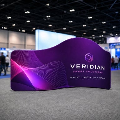 Wave Stretch Fabric Display Stand