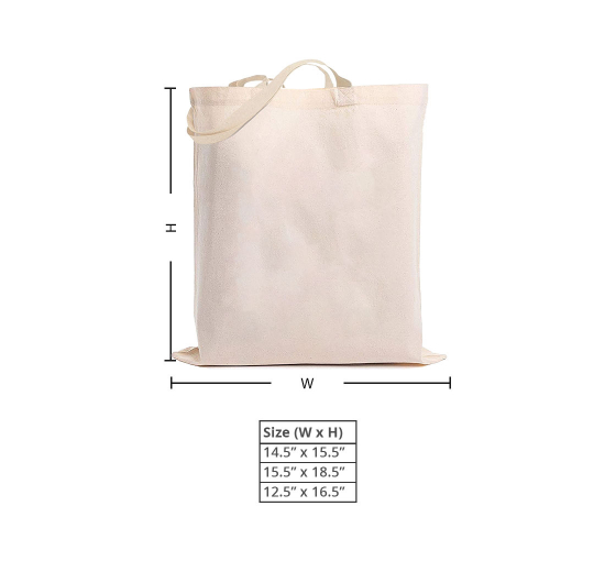 Canvas Tote Bags - Non Printed
