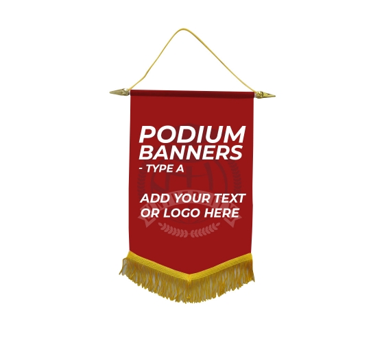 Custom Podium Banners - Type A