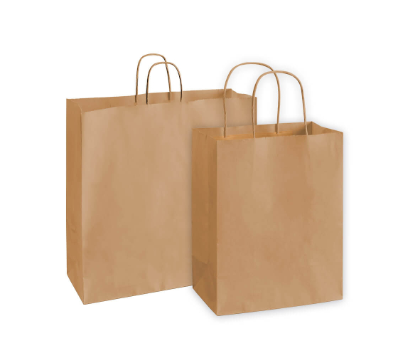 Kraft Paper Shopping Bags (Non-Printed)