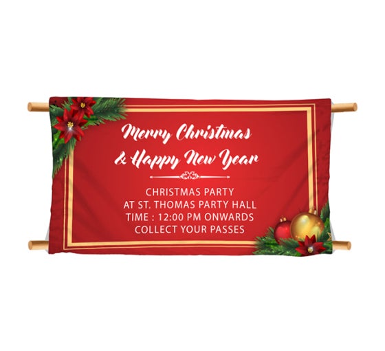 Fabric merry christmas banner clearance