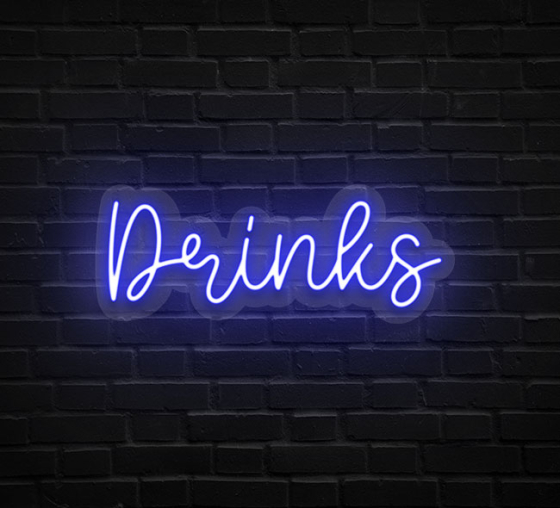 Drinks Neon Sign | Custom Drinks Neon Sign - Bannerbuzz.co.uk