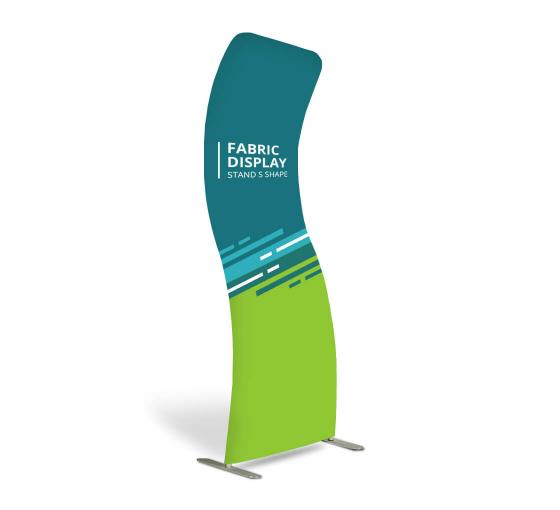 S Shape Banner Stand Portable Fabric Display Bannerbuzz