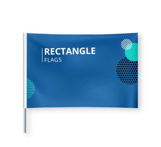 Custom Rectangle Flags Rectangle Flying Banners Design Print Online Banner Buzz