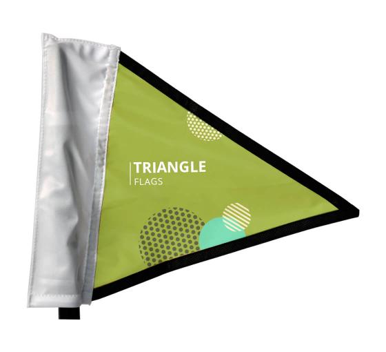 Triangle Flag Hand Triangle Flag Triangle Flag Banner Bannerbuzz
