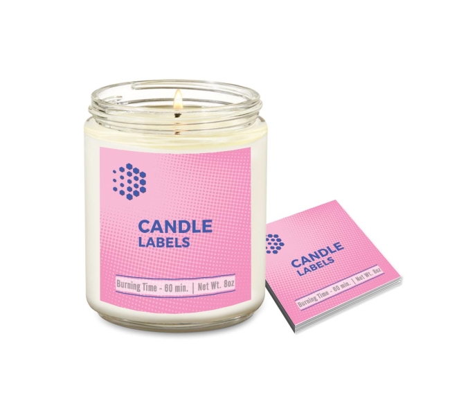 Custom Candle Labels Printing  Personalized Candle Labels - Print