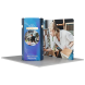 4m Magnetic Modular Fabric Display - Tower Island Shape with Backwall