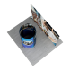 4m Magnetic Modular Fabric Display - Tower Island Shape with Backwall