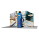 4m Magnetic Modular Fabric Displays - Tapered Island Shape