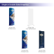 4m Magnetic Modular Fabric Displays - Tapered Island Shape