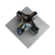 4m Magnetic Modular Fabric Displays - Tapered Island Shape