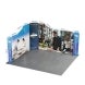 4m Magnetic Modular Fabric Displays - Dynamic Curved L Shape