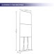 4 m Tension Fabric Display Stand for Exhibition