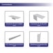 3m Backlit Exhibition Stand LED Lightbox Display with Counter Graphics connectors