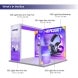 3m Backlit Exhibition Stand LED Lightbox Display with Counter Graphics what In the package
