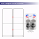 2m Magnetic Modular Fabric Display - Two Sloped & Straight Banner Stands
