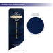2m Magnetic Modular Fabric Display - Two Sloped & Straight Banner Stands