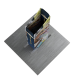 2m Magnetic Modular Fabric Display - Two Sloped & Straight Banner Stands