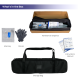 2m Magnetic Modular Fabric Display - Two Sloped & Straight Banner Stands