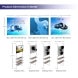 6m Backlit Exhibition Stand LED Lightbox Backwall with Shelving dimension