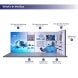 6m Backlit Exhibition Stand LED Lightbox Backwall with Shelving what In the package
