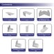 6m Backlit Exhibition Stand LED Lightbox Display with Counters Graphics connectors