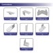 6m Backlit Exhibition Stand LED Lightbox Display with Counters Side Panels connectors