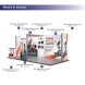 6m Backlit Exhibition Stand LED Lightbox Display with Counters Side Panels what In the package