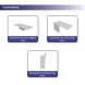 6m Backlit Exhibition Stand LED Lightbox Display with Dual Counters Branding Panels connectors