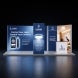 6m Backlit Exhibition Stand Premium LED Lightbox Display with Counters Branding Panels lifestyle
