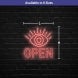 Evil Eye Open Neon Sign