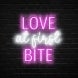 Love At First Bite Neon Sign