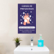 Covid-19 Prevention Wash your Hands Vinyl Posters