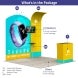 3m Inline Exhibition Stand  – Modular Display with Backwall, Counter & LED Kit