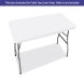 120cm Rectangle Table-Top Cover - White